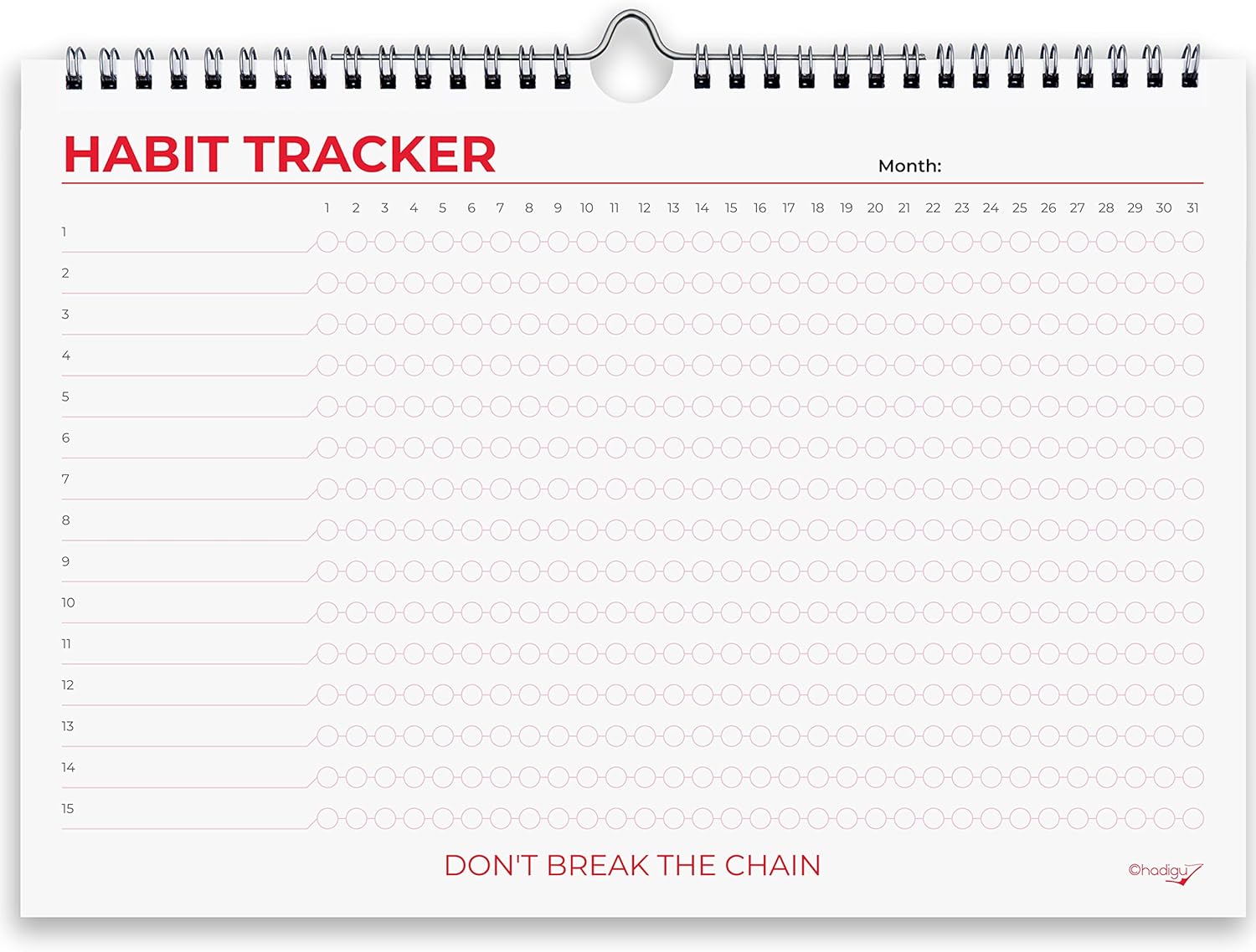 Habit Tracker (Don't Break The Chain)