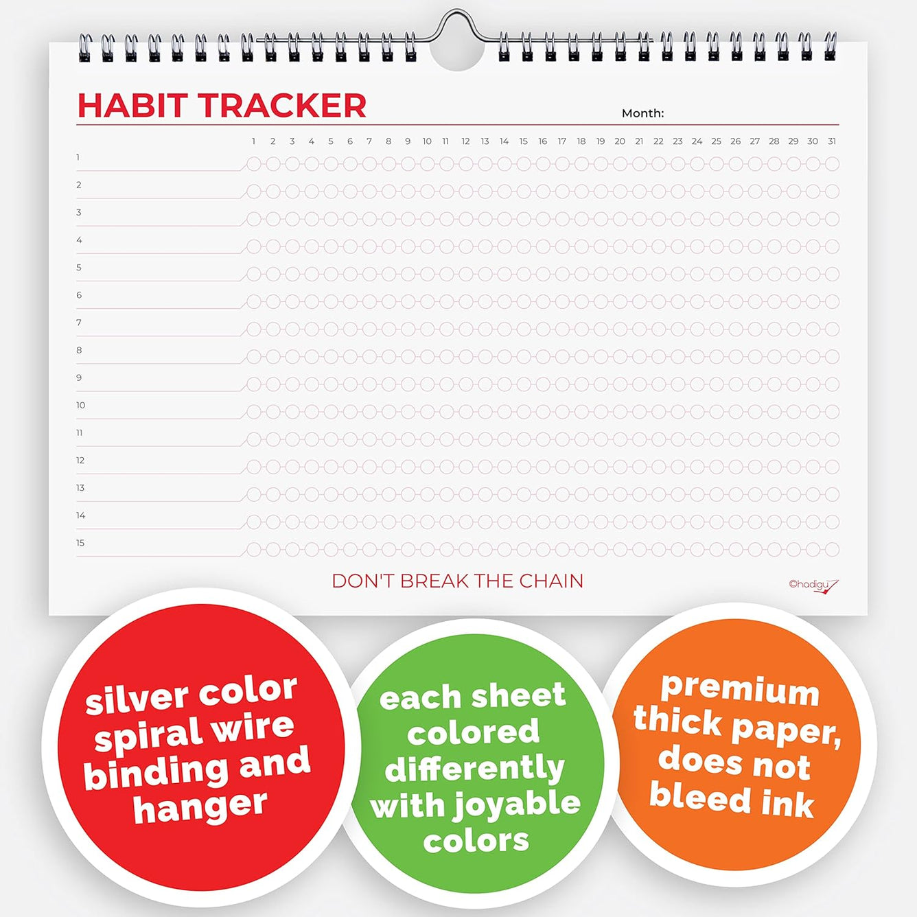 Habit Tracker (Don't Break The Chain)
