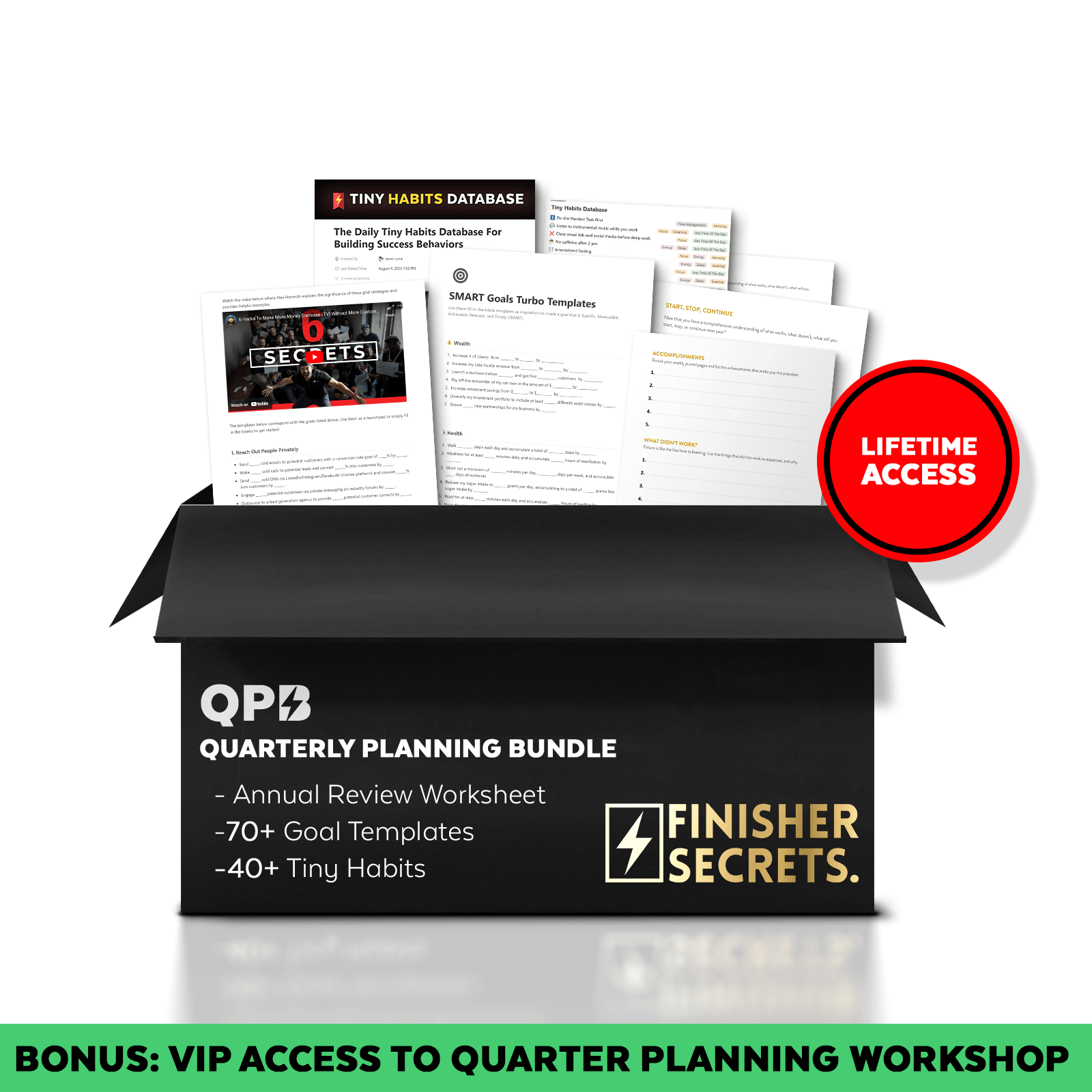 Quarterly Planning Templates (Digital) - Finisher Secrets