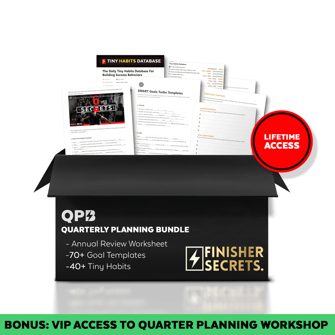 Quarterly Planning Templates (Digital) - Finisher Secrets