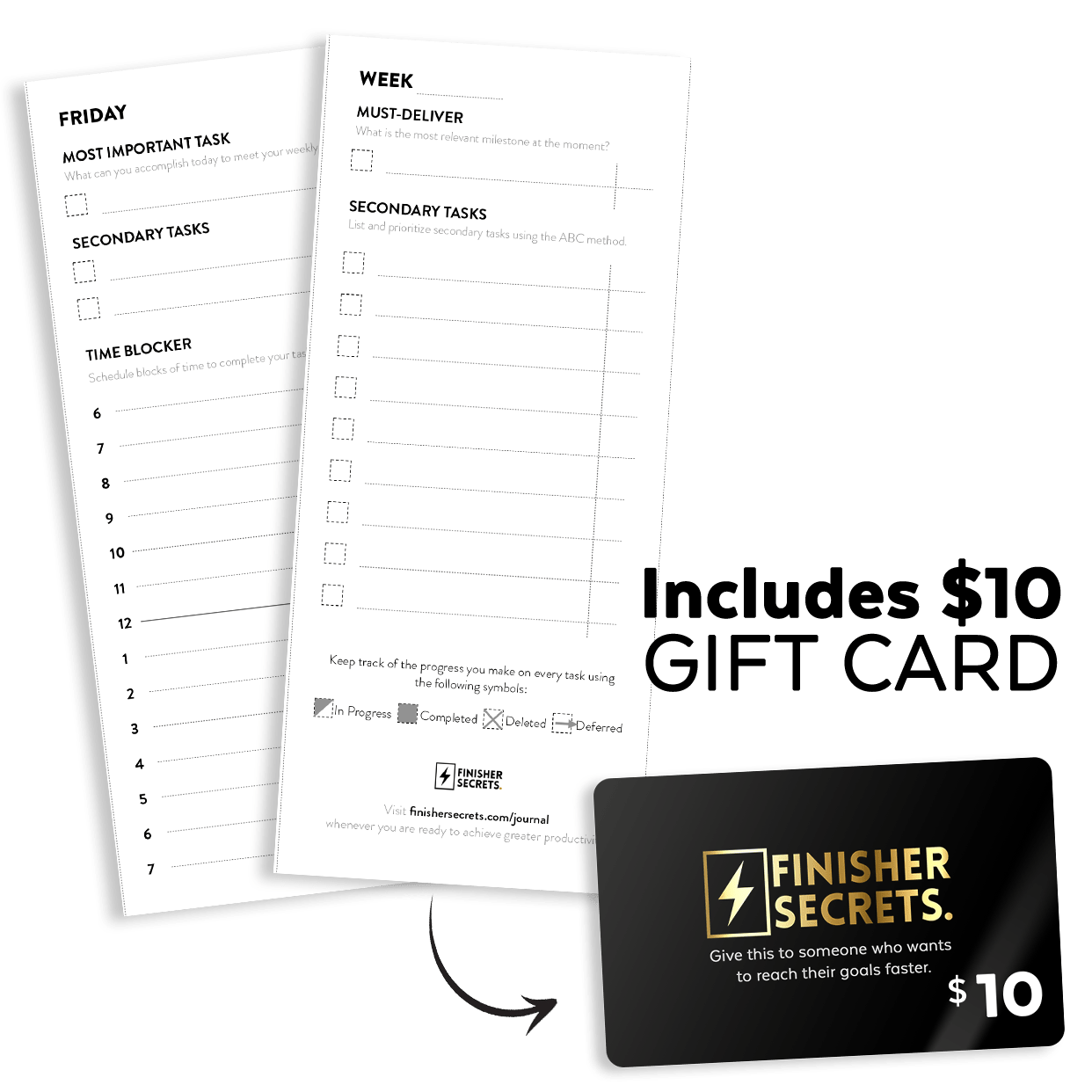 1 - Page Time Boxing Planner (Digital Download) - Finisher Secrets