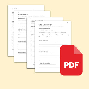 Finisher's Journal Printables (Digital Download)